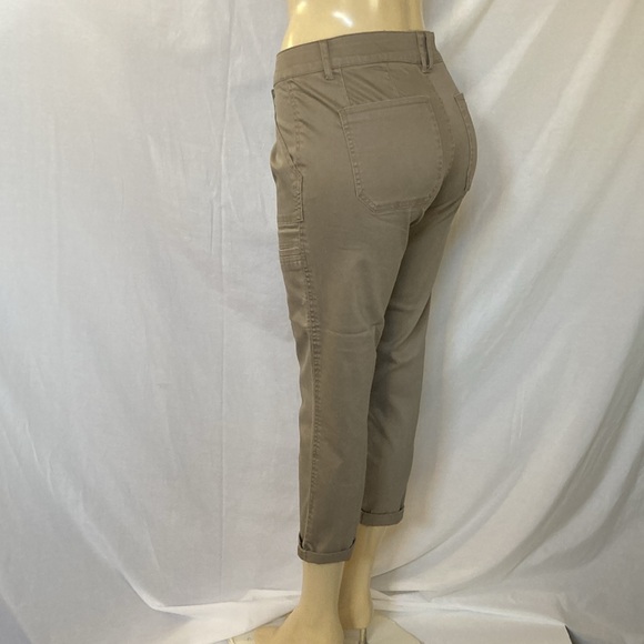 DEMOCRACY Jeans Tummy Control Size 8 Roll Cuff Cargo Utility Khaki Pants NWOT - Picture 7 of 9